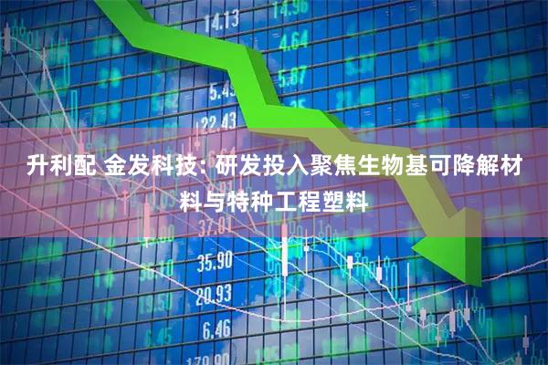 升利配 金发科技: 研发投入聚焦生物基可降解材料与特种工程塑料