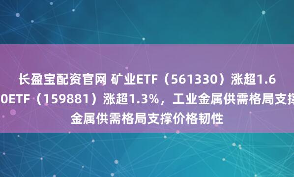 长盈宝配资官网 矿业ETF（561330）涨超1.6%，有色60ETF（159881）涨超1.3%，工业金属供需格局支撑价格韧性